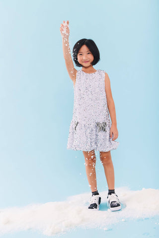 Lola and the Boys Shimmer Bow Party Dress