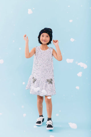 Lola and the Boys Shimmer Bow Party Dress