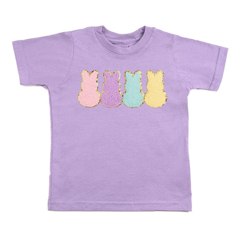 Sweet Wink, Sweet Wink Easter Peeps Patch S/S Tee - Lavender - Basically Bows & Bowties