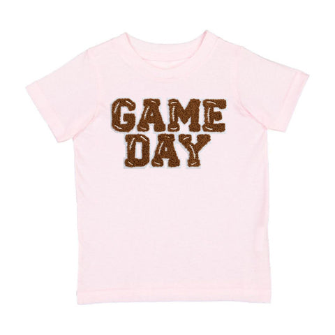 Sweet Wink Game Day Patch S/S Ballet Pink Shirt, Sweet Wink, cf-size-12-18-months, cf-size-2t, cf-size-3t, cf-size-4t, cf-size-5-6y, cf-size-7-8y, cf-type-shirts-&-tops, cf-vendor-sweet-wink,