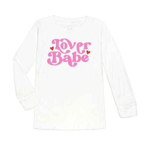 Sweet Wink, Sweet Wink Lover Babe Valentine's Day L/S White Tee - Basically Bows & Bowties