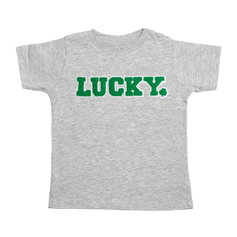 Sweet Wink Lucky Patch St. Patrick's Day S/S Tee - Gray
