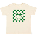 Sweet Wink Shamrock Smiley St. Patrick's Day S/S Tee - Natural