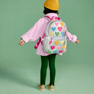 State Bags Kane Mini Backpack - Happy Fuzzy Hearts