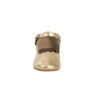ShuShop Agatha Mini - Gold
Gold shoe with a strap on a white background