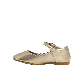 ShuShop Agatha Mini - Gold
Gold flat shoe on a white background