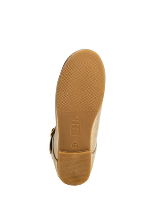 ShuShop Agatha Mini - Gold
Close-up of a shoe sole with brand logo on a white background