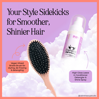 INH Hair Vegan Boar Bristle Hair Brush