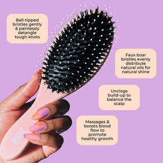 INH Hair Vegan Boar Bristle Hair Brush