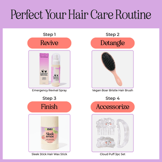 INH Hair Vegan Boar Bristle Hair Brush
