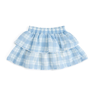 Sweet Wink Blue Plaid Skort