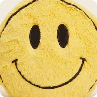 Smiley Face Warmies
Yellow plush toy with a smiley face design on a white background