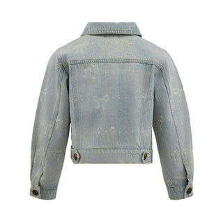 Lola and The Boys Sparkle Bows Denim Jacket
Light blue denim jacket on a white background