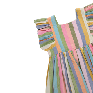Pink Chicken Girls Elsie Dress - Parade Stripe
Colorful striped dress on a white background