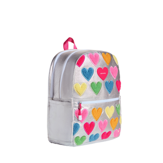 State Bags Kane Double Pocket Backpack - Happy Fuzzy Hearts