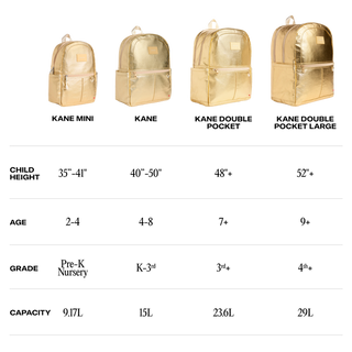 State Bags Size Chart