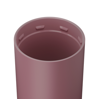 Brumate Strova 18oz cup with ceramic interior in rose taupe color, featuring a sleek, matte finish and durable design.