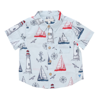 Blue Rooster Boys Jack Shirt - Nautical Adventure