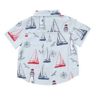 Blue Rooster Boys Jack Shirt - Nautical Adventure