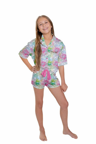 Sunshine Society Kids Popular Short Sleeve Short Set