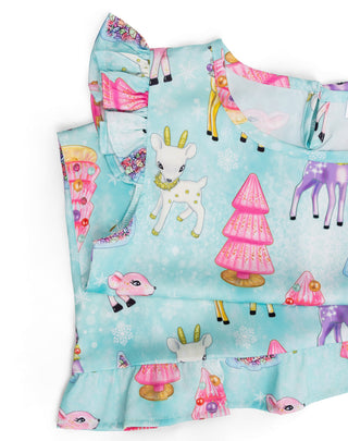 Sunshine Society Kids Silky Dress - Prancer