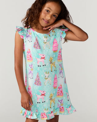 Sunshine Society Kids Silky Dress - Prancer