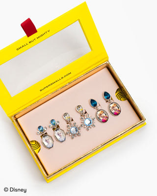 Super Smalls Disney Frozen Earring Set Set of colorful earrings in a yellow box with 'Small but Mighty' text.