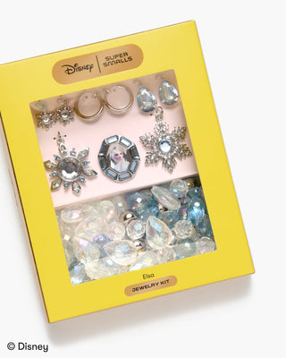 Super Smalls Disney Frozen Elsa DIY Jewelry Kit
Disney jewelry kit with earrings and accessories in a yellow box
