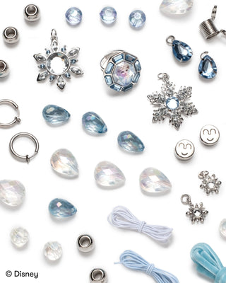 Super Smalls Disney Frozen Elsa DIY Jewelry Kit
Collection of Disney charm beads and connectors on a white background