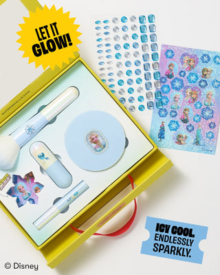 Super Smalls Disney Frozen Elsa Makeup Kit
Frozen-themed stationery set with light-up pen, stickers, and a small mirror on a white background.
