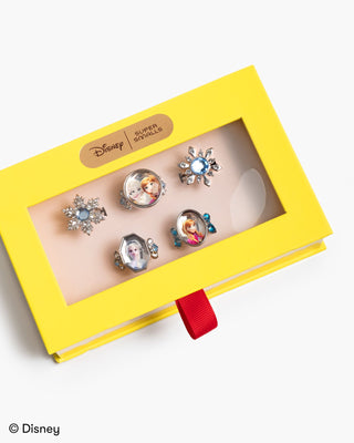 Super Smalls Disney Frozen Ring Set
Set of Disney earrings in a yellow box with a red tag on a white background