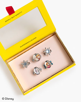 Super Smalls Disney Frozen Ring Set
Set of decorative pins in a yellow box with 'Super Smalls' branding.
