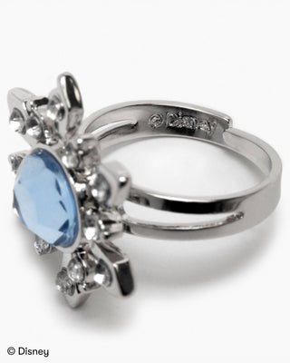 Super Smalls Disney Frozen Ring Set
Silver ring with a blue gemstone on a white background, featuring Disney branding.