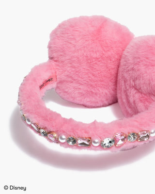 Super Smalls Disney Minnie Mouse Earmuffs
Pink slippers with decorative elements on a white background, featuring Disney branding.