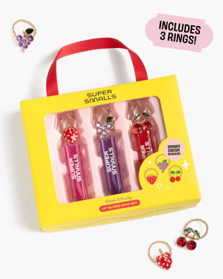 Super Smalls Gloss it Fruity Lip Gloss Ring Set