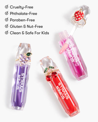 Super Smalls Gloss it Fruity Lip Gloss Ring Set