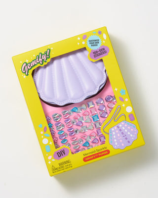 Hana Super Smalls Mermaid Sparkle Gemify™ purse featuring shimmering mermaid design with colorful gemstones and metallic accents.