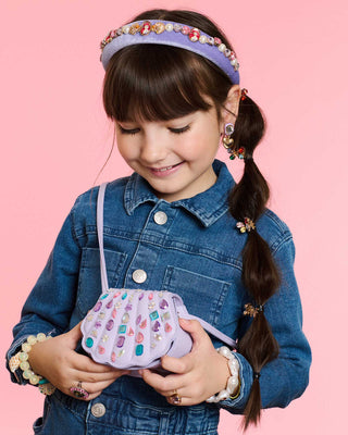 Super Smalls Hana Mermaid Sparkle Gemify™ purse featuring shimmering mermaid design and colorful gemstone accents.