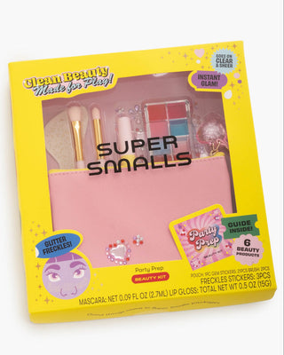 Super Smalls Party Prep Beauty Kit
Super Smalls Party Prep beauty kit packaging with yellow border and product images.