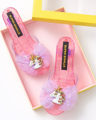 Super Smalls Unicorn Wishes play shoes for kids with colorful unicorn design and comfortable rubber soles.
