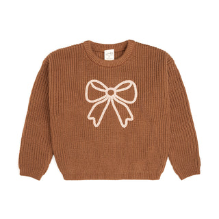 Sweet Wink Open Bow Knit Sweater