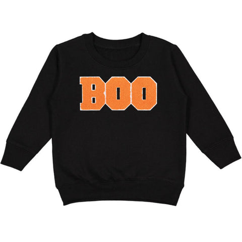 Sweet Wink Boo Patch Halloween L/S Sweatshirt - Black, Sweet Wink, Boo, Boo Patch, cf-size-7-8y, cf-type-tee, cf-vendor-sweet-wink, Halloween, Halloween Boys, Halloween Shirt, Halloween Sweat