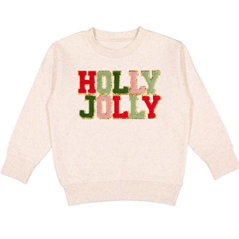 Sweet Wink Holly Jolly Patch Kids Sweatshirt, Sweet Wink, All Things Holiday, cf-size-2t, cf-size-3t, cf-size-4t, cf-type-sweatshirt, cf-vendor-sweet-wink, Christmas, Christmas Sweatshirt, Ho