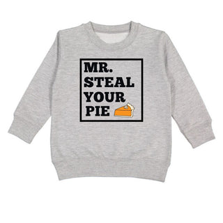 Sweet Wink Mr Steal Your Pie Thanksgiving Sweatshirt, Sweet Wink, cf-size-2t, cf-size-3t, cf-size-4t, cf-size-5-6y, cf-size-7-8y, cf-type-sweatshirt, cf-vendor-sweet-wink, Mr Steal Your Pie, 