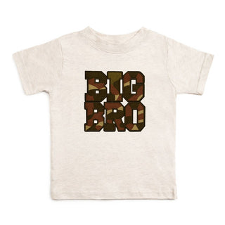 Sweet Wink Big Bro Camo Patch Short Sleeve T-Shirt - Natural Heather