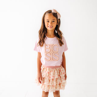 Sweet Wink Big Sis Pearl Patch Short Sleeve T-Shirt - Ballet
