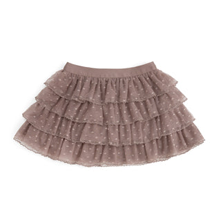 Sweet Wink Coco Ruffle Tutu Skirt
Layered skirt with polka dot pattern on a white background