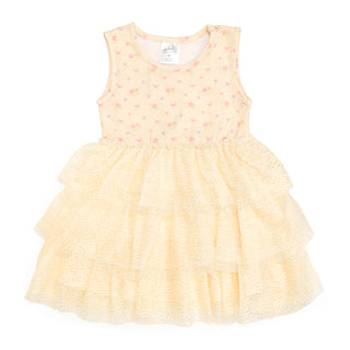 Sweet Wink Lemon Floral Tank Tutu Dress
Yellow dress with floral pattern on a white background