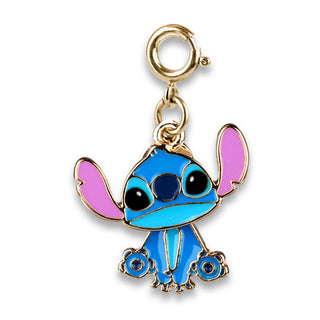 Charm It! Gold Swivel Stitch Charm
Blue cartoon character charm with gold accents on a white background