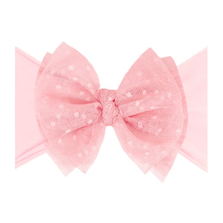 Baby Bling Tulle FAB Headband - Pink, Baby Bling, Baby bling, Baby Bling FAB, Baby Bling FAB Headband, Baby Bling FAB-BOW-LOUS, Baby Bling Headband, Baby Bling Special Occasion Collection, Ba